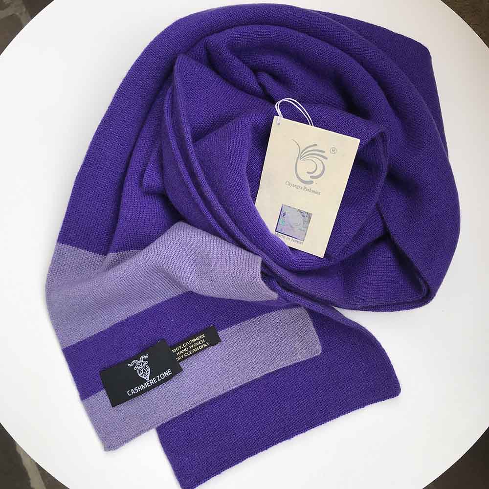 purple cashmere scarf