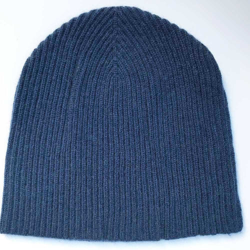 cashmere beanie navy blue