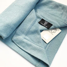 cashmere baby blanket light blue
